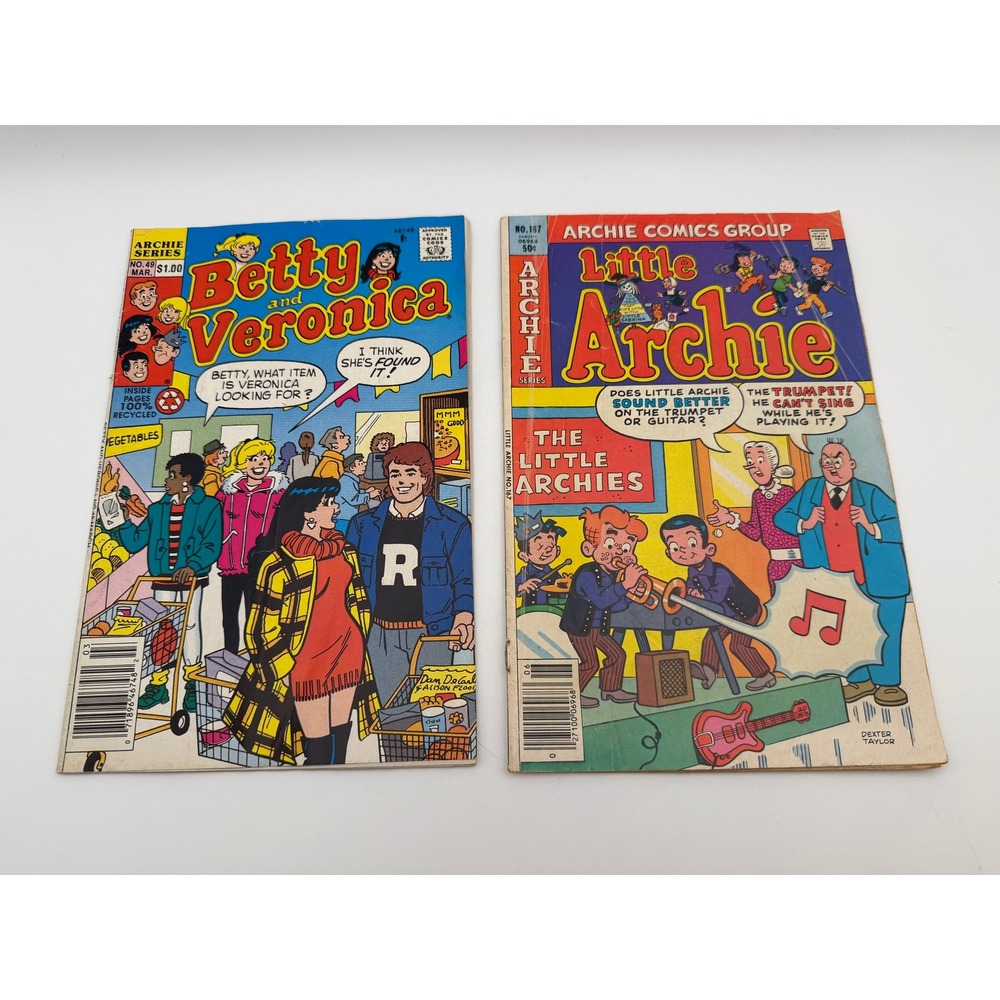 Vintage Archie Comics Betty and Veronica 49 1992 & Little Archie 167 1981 Lot